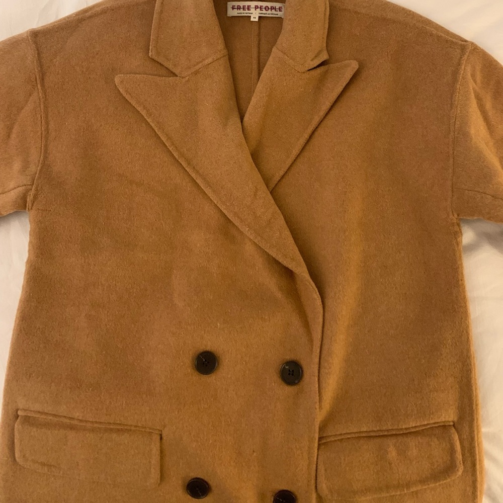Free People Camel Trench NWOT
